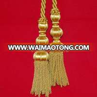 Gold bullion fringe french decorative tassels